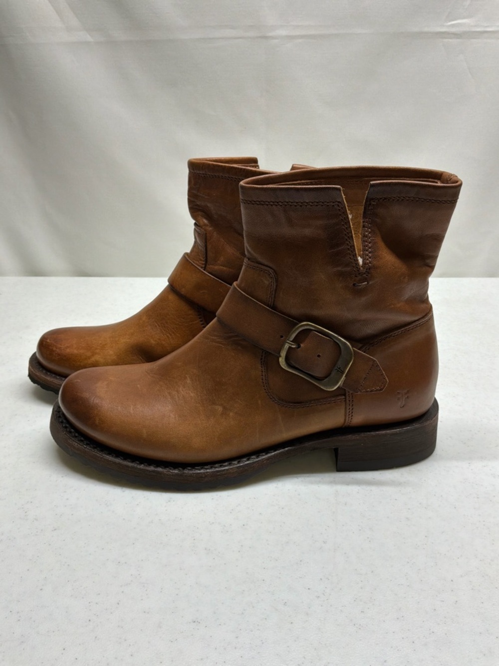 Frye Varonica Bronze Vintage Leather Boots Women's Size 6B NWOB